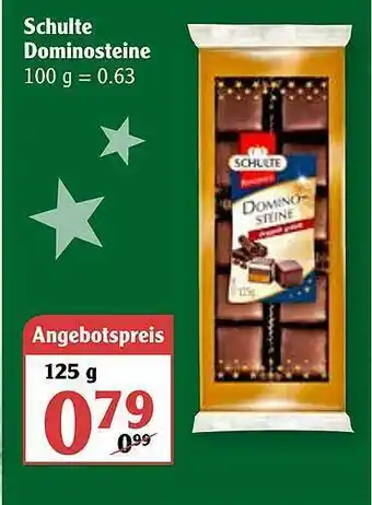 Globus Schulte Dominosteine Angebot