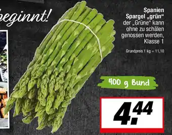 L. STROETMANN GROSSMARKT Spargel „,grün❝ der,,Grüne" Angebot