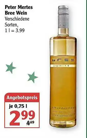 Globus Peter Mertes Bree Wein Angebot