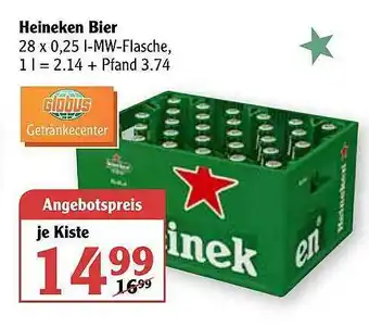 Globus Heineken Bier Angebot