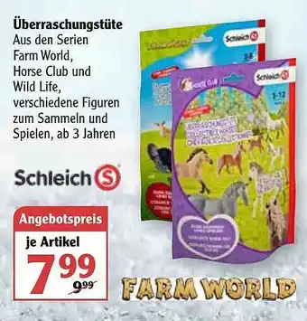 Globus überraschungstüte Schleich Farm World Angebot