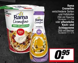 L. STROETMANN GROSSMARKT Rama Cremefine oder pflanzliche Koch- und Schlagcreme Angebot