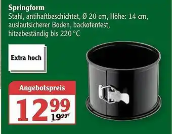 Globus Springform Angebot