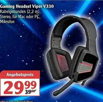 Globus Gaming Headset Viper V330 Angebot