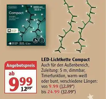 Globus Led-lichtkette Compact Angebot