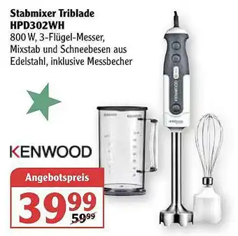 Globus Stabmixer Triblade Hpd302wh Angebot