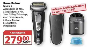 Globus Herren-rasierer Series 9 Braun Angebot