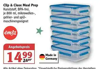 Globus Clip & Close Meal Prep Angebot