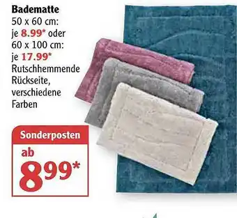 Globus Badematte Angebot