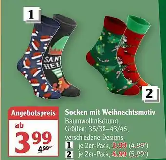 Globus Socken Mit Weihnachtsmotiv Angebot