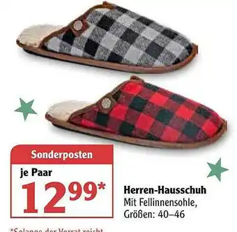 Globus Herren-hausschuh Angebot