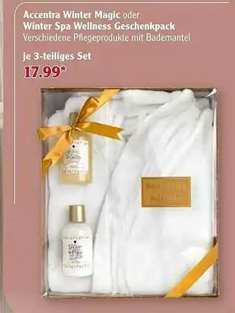 Globus Accentra Winter Magic Oder Winter Spa Wellness Geschenkpack Angebot