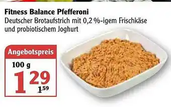 Globus Fitness Balance Pfefferoni Angebot