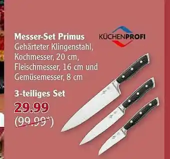 Globus Messer-set Primus Küchenprofi Angebot