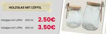 Woolworth Holzglas mit löffel Angebot