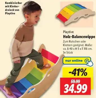 Lidl Playtive Holz-Balancewippe Angebot