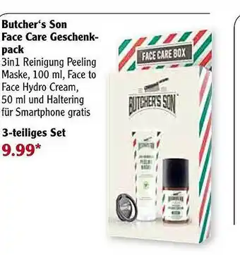 Globus Butcher's Son Face Care Geschenkpack Angebot