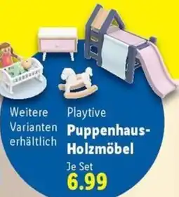 Lidl Playtive Puppenhaus Holzmöbel Angebot