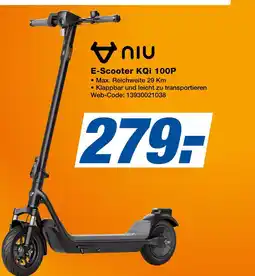 Expert Niu e-scooter kqi 100p Angebot