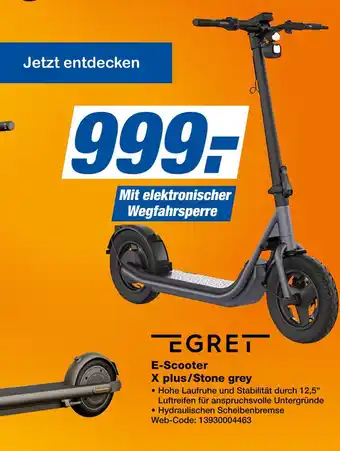 Expert Egret e-scooter x plus/stone grey Angebot