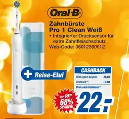 Expert Oral-b zahnbürste pro 1 clean weiß Angebot