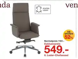 Möbelzentrum Pforzheim Venda leder-chefsessel Angebot