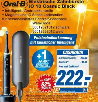 Expert Oral-b elektrische zahnbürste io 10 cosmic black Angebot