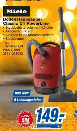 Expert Miele bodenstaubsauger classic c1 powerline Angebot