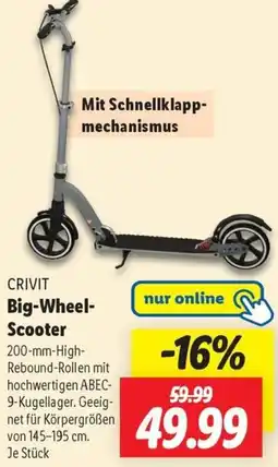 Lidl CRIVIT Big-Wheel Scooter Angebot