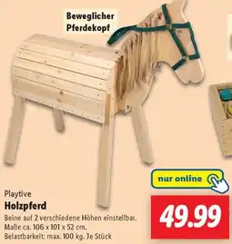 Lidl Playtive Holzpferd Angebot