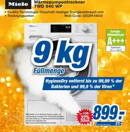 Expert Miele wärmepumpentrockner twd 640 wp Angebot