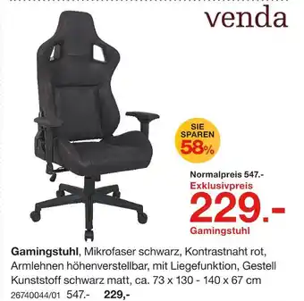 Möbelzentrum Pforzheim Venda gamingstuhl Angebot