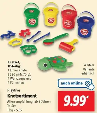 Lidl Playtive Knetsortiment Angebot