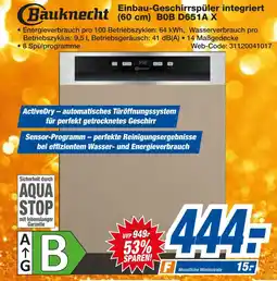 Expert Bauknecht einbau-geschirrspüler integriert (60 cm) bob d651a x Angebot