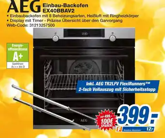 Expert Aeg einbau-backofen ex40bbav2 Angebot