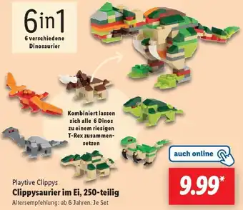 Lidl Playtive Clippys Clippysaurier im Ei, 250-teilig Angebot