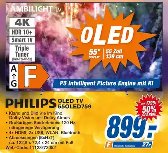 Expert Philips oled tv 55oled759 Angebot