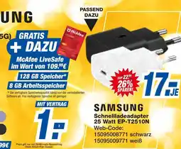 Expert Samsung schnellladeadapter 25 watt ep-t2510n Angebot