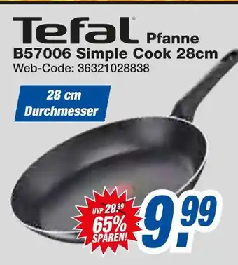 Expert Tefal pfanne b57006 simple cook 28cm Angebot