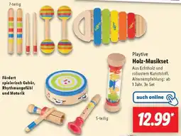 Lidl Playtive Holz-Musikset Angebot