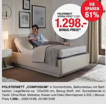 Hofmeister Polsterbett composium Angebot