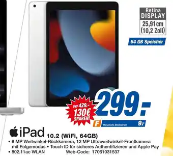 Expert Apple ipad 10.2 (wifi, 64gb) Angebot