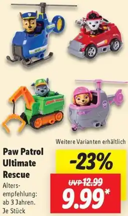 Lidl Paw Patrol Ultimate Rescue Angebot