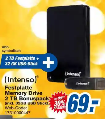 Expert Intenso festplatte memory drive 2 tb bonuspack Angebot