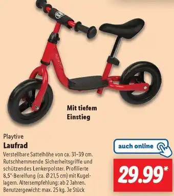 Lidl Playtive Laufrad Angebot