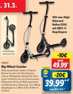 Lidl CRIVIT Big-Wheel-Scooter Angebot