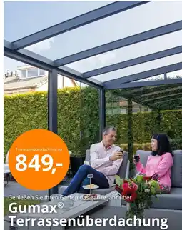 Tuinmaximaal Gumax terrassenüberdachung Angebot