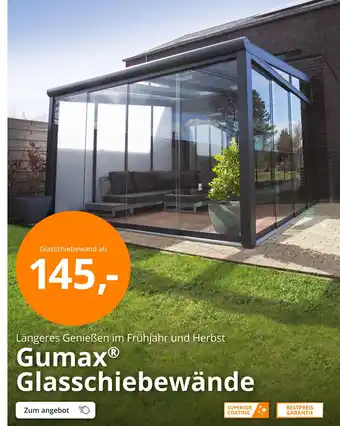 Tuinmaximaal Gumax glasschiebewände Angebot