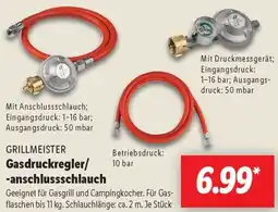 Lidl GRILLMEISTER Gasdruckregler/ -anschlussschlauch Angebot