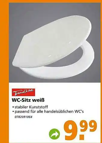 Globus Baumarkt Trend Line Wc-stiz Weiß Angebot